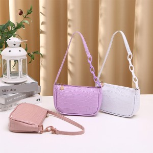 Ladies handbags crocodile pattern underarm bag fashion internet celebrity ladies shoulder bag